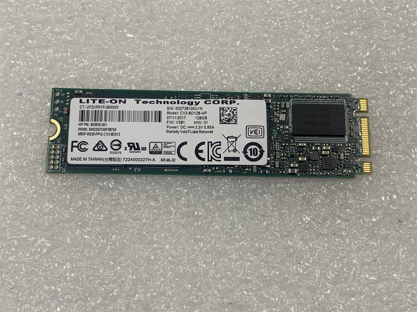 HP 842336-001 903935-001 Lite-ON CV3-8D128-HP 128GB m.2 Solid State Drive NEW