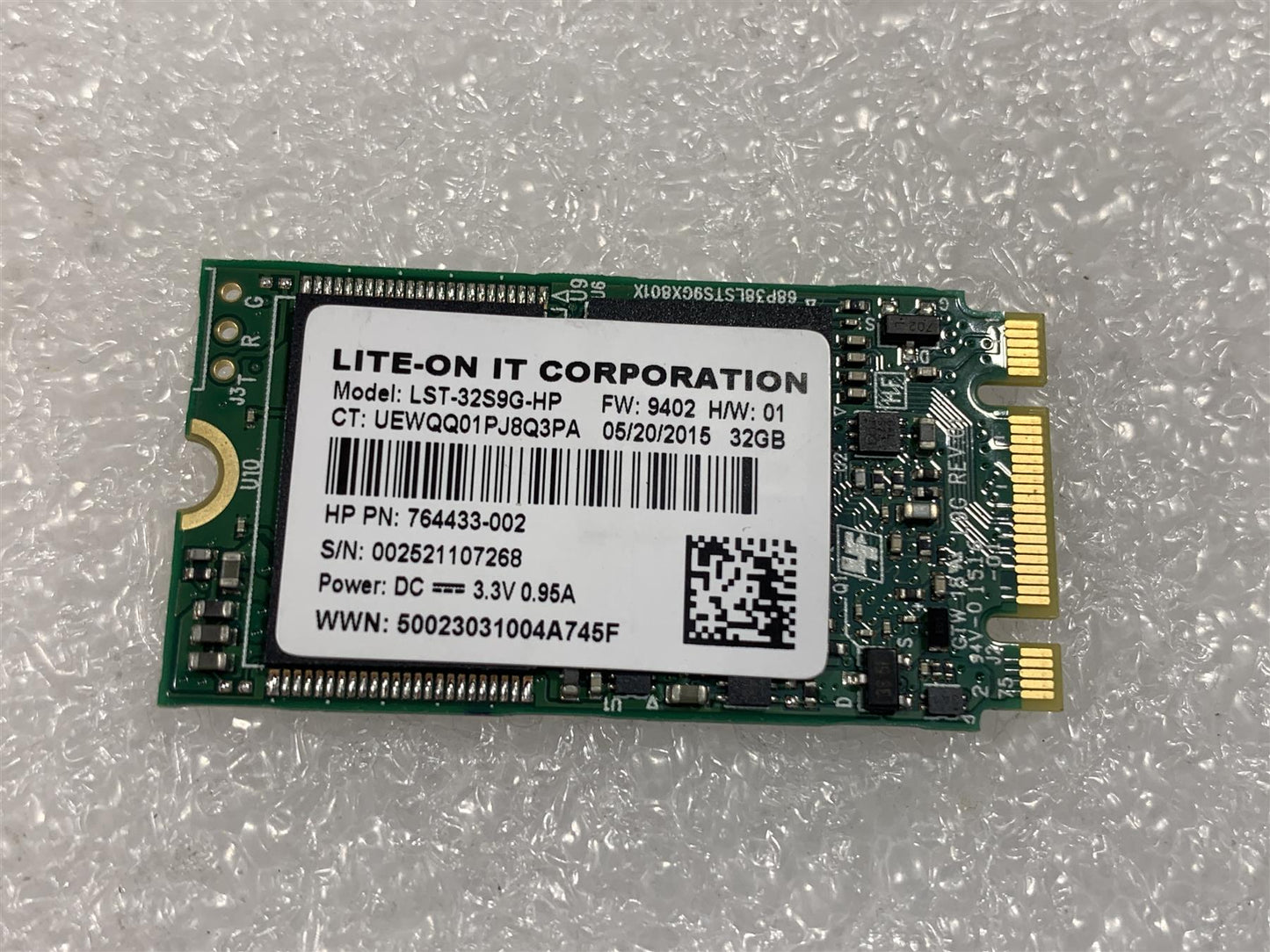 HP 781851-001 764433-002 Lite-ON LST-32S9G-HP 32GB m.2 SATA Solid State Drive