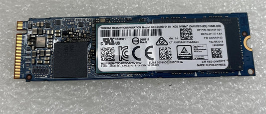 For HP TOSHIBA L81574-001 922253-001 SSD Solid State 512GB KXG50ZNV512G XG5 NVME PCIe NEW