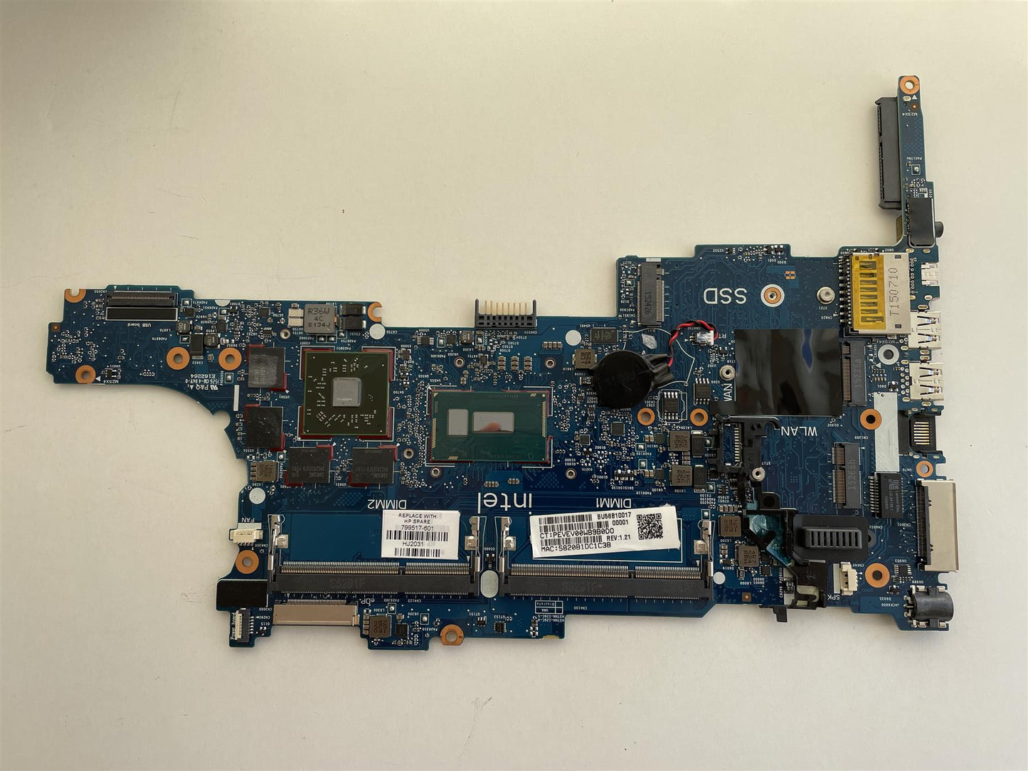 HP EliteBook 840 G2 850 G2 799517-601 799517-001 Motherboard DSC i7-5500U W/PROC System Board Mother Board Main Board Main Board