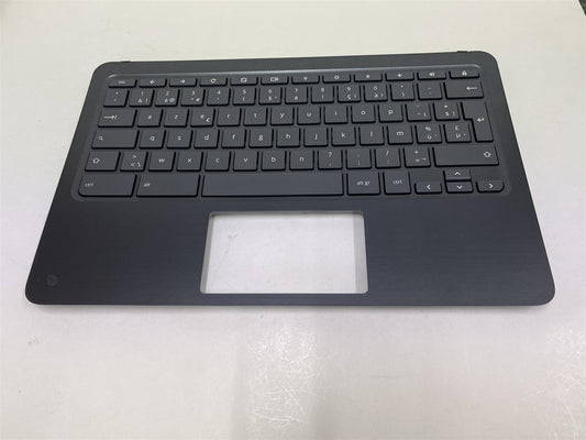 For HP Chromebook x360 G2 L55801-A41 Palmrest Cover Keyboard Belgian Euro A4 NEW