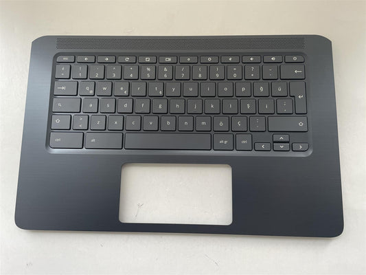 For HP Chromebook 14A G5 L14354-141 Palmrest Cover Keyboard Turkish Turkce NEW