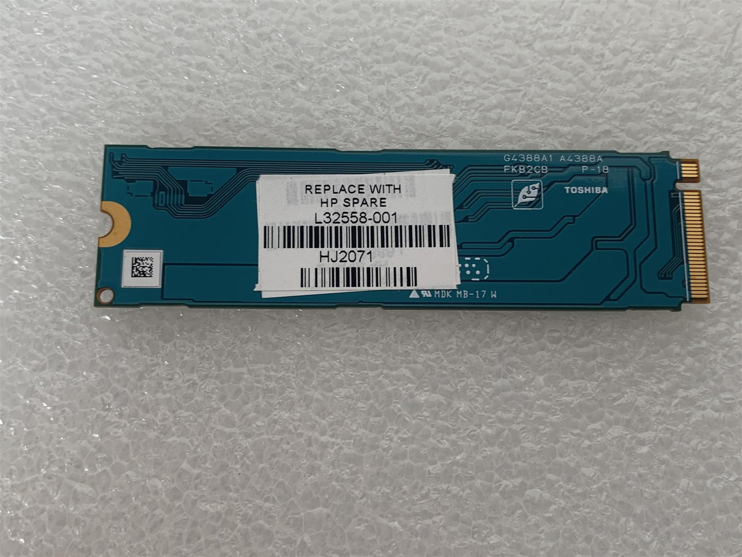 HP L32558-001 934105-001 Toshiba KXG5AZNV512G 512GB m.2 NVMe Solid State Drive