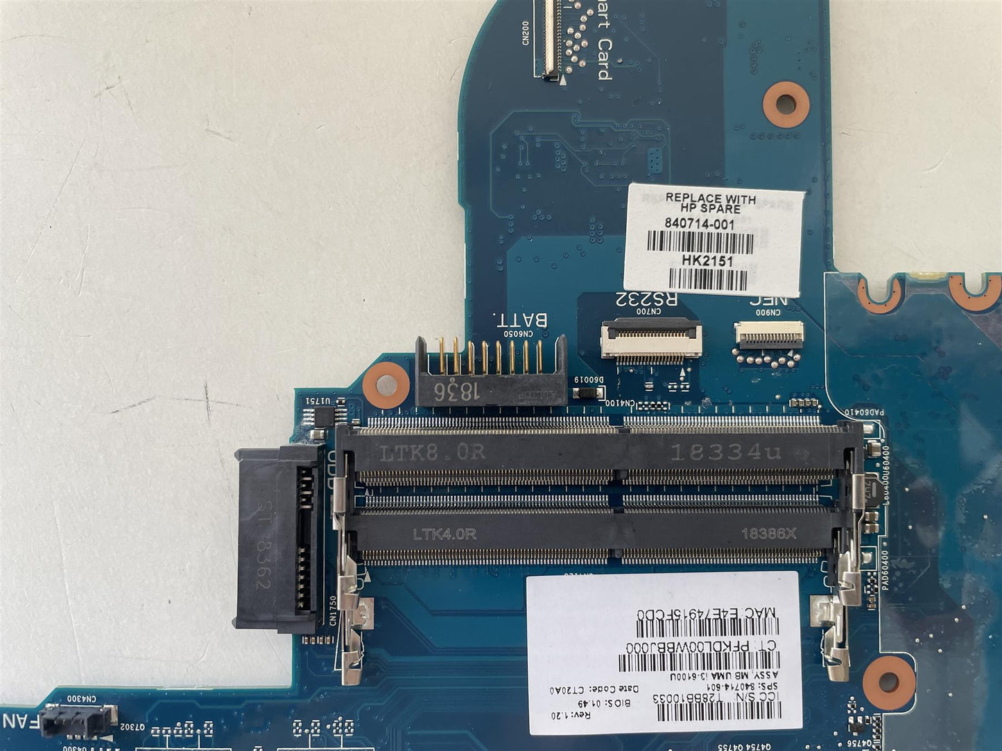 For HP 840714-001 Motherboard UMA i3-6100U