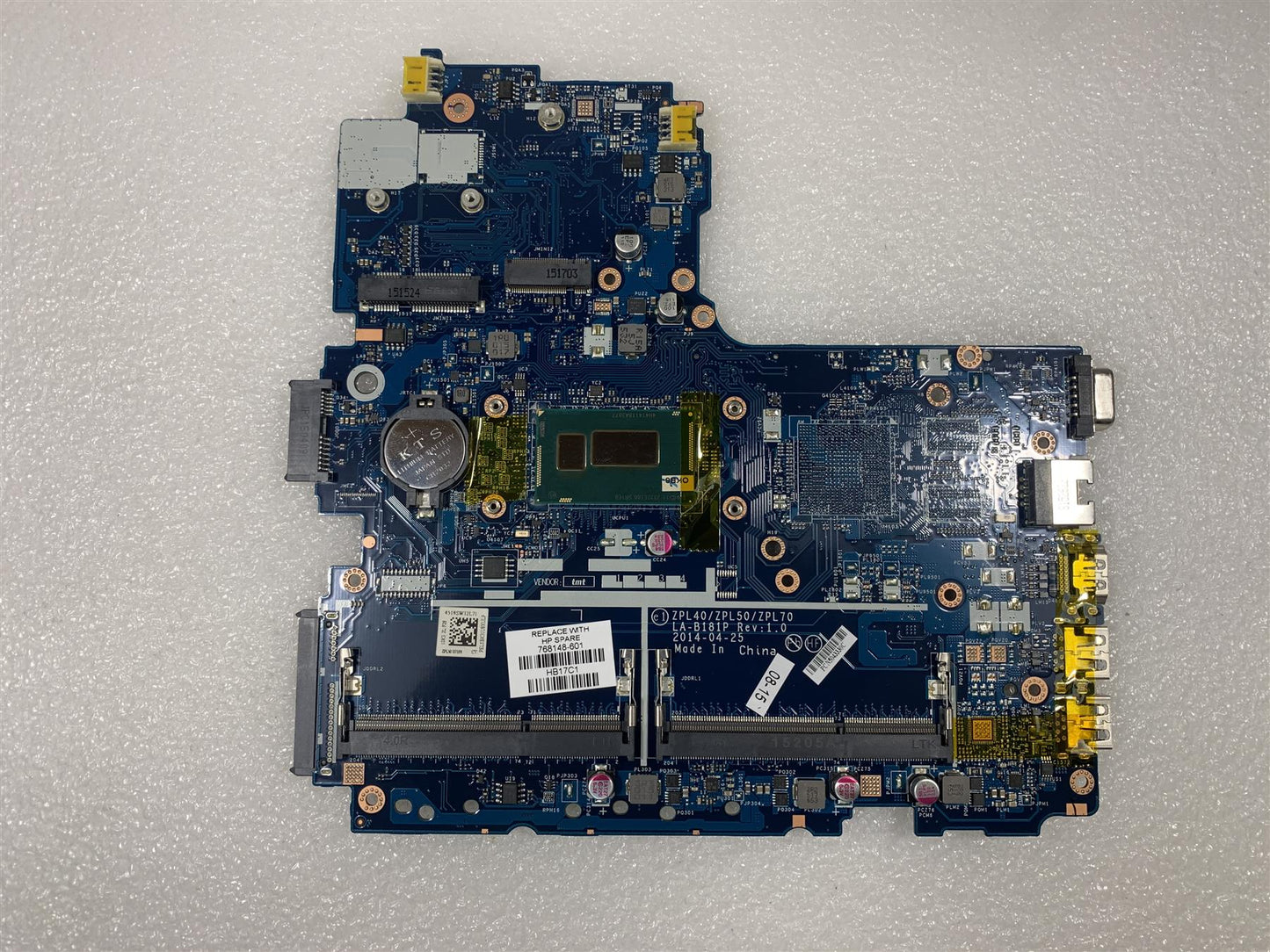 HP ProBook 450 G2 768148-601 also sending 768146-001 768146-601 501 001 773793 Intel i7-4510U UMA Motherboard NEW