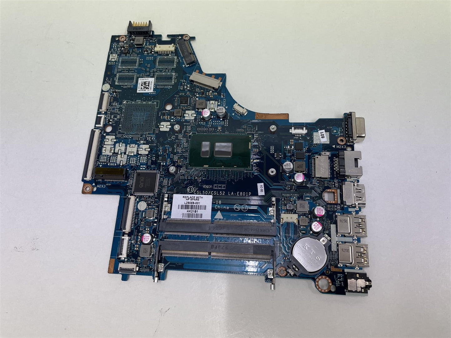 HP 250 G6 Motherboard L29059-001 sending 926249-001 926249-601 motherboard with I3 CPU, UMA DUAL System Board Mother Board Main Board Main Board