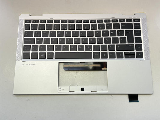 For HP EliteBook x360 1040 G7 14-xx M16931-DD1 Palmrest Keyboard Iceland NEW