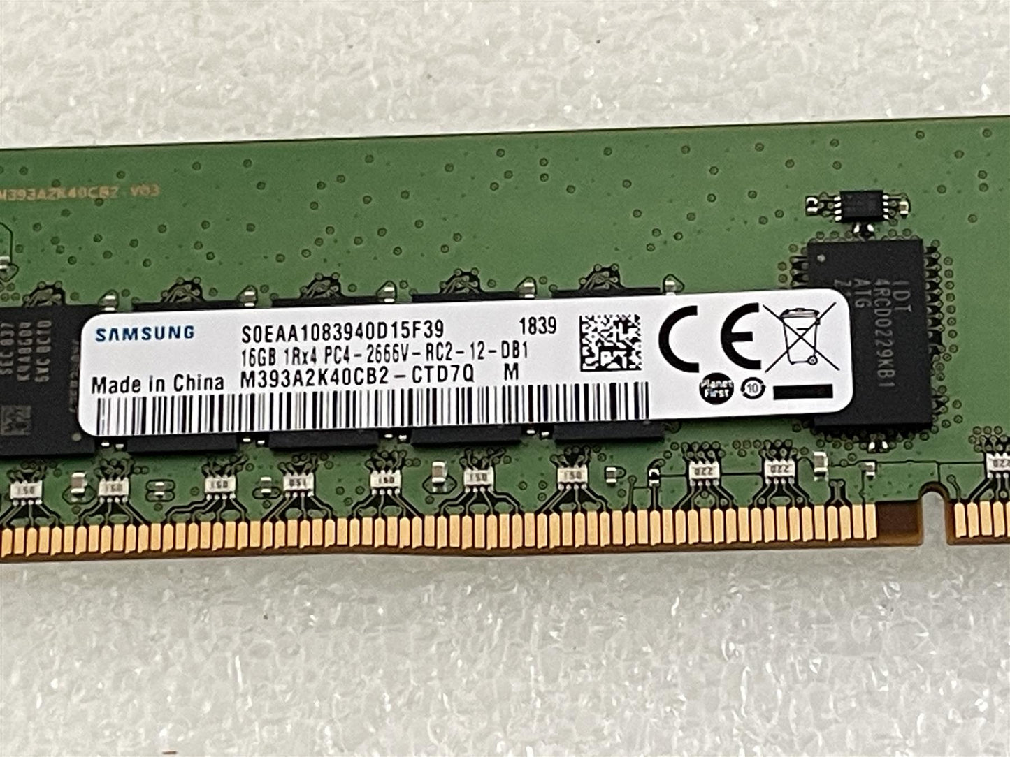 For HP L38294-001 16GB DDR4 PC4 2666V M393A2K40CB2-CTD7Q ECC SERVER Ram Mermory