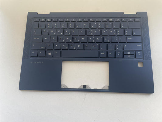 For HP Elite Dragonfly L74117-151 Palmrest Top Cover Keyboard Greek Greece NEW