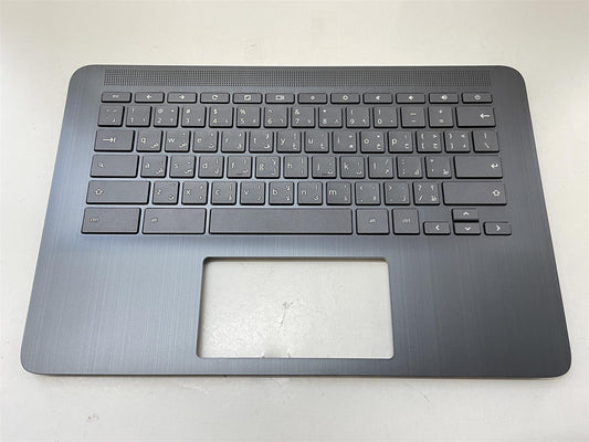 For HP Chromebook 14 G6 L90459-171 Palmrest Top Cover Keyboard Arab Arabic NEW