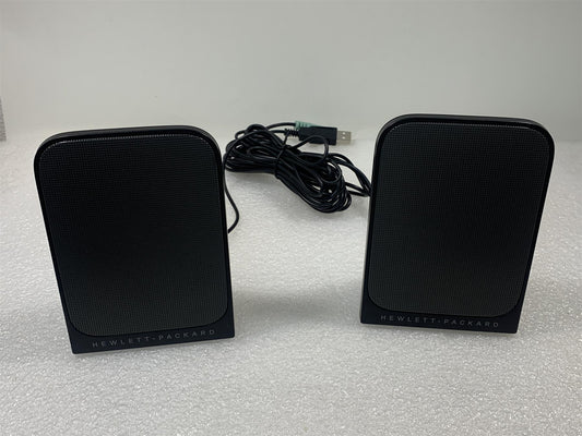 HP 735608-001 Thin USB Business (BFR-PVC) Powered Left Right Speakers OP-130001