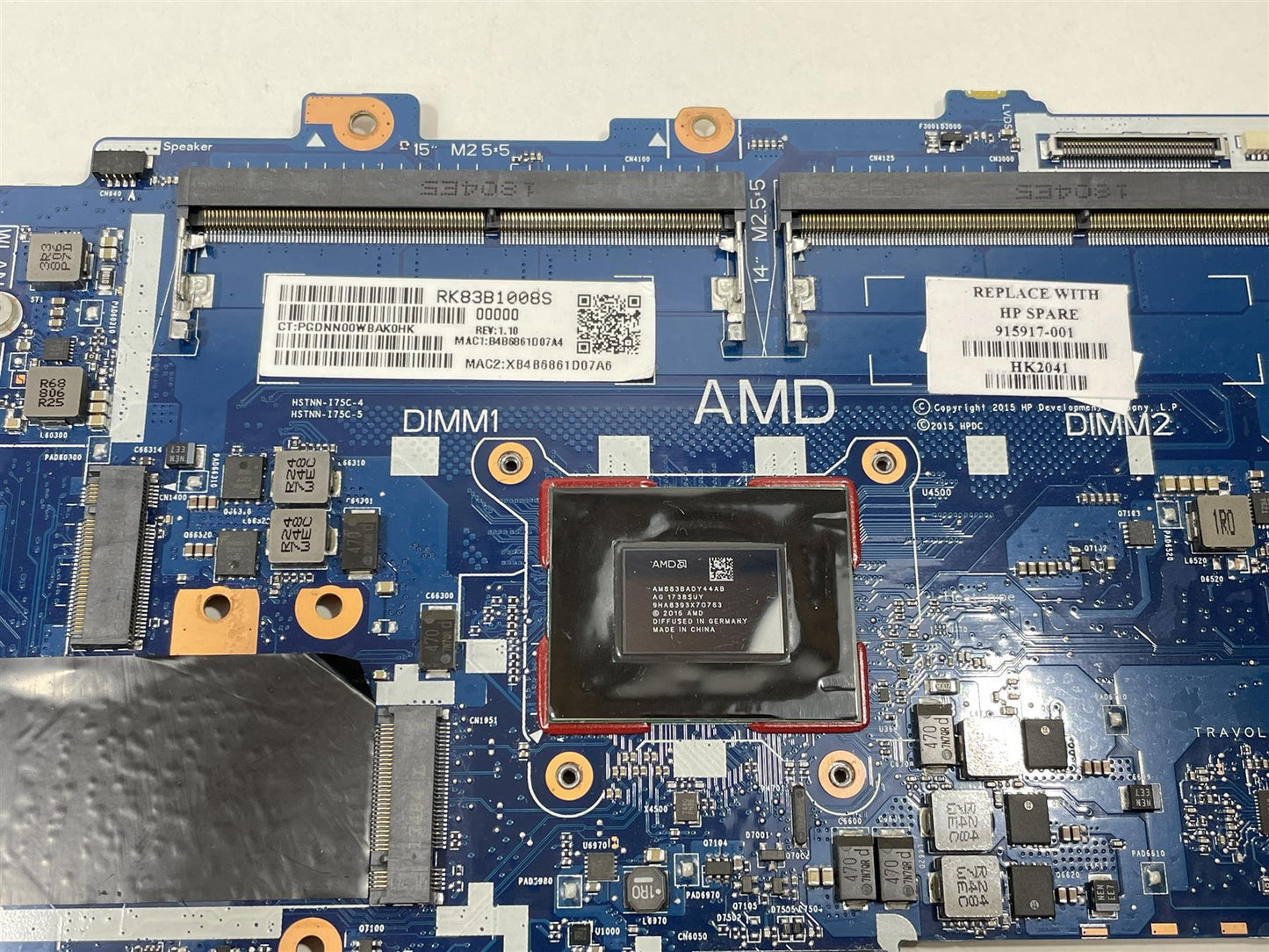 HP EliteBook 745 755 G4 915917-001 601 AMD A12 Pro-8830B UMA Motherboard NEW