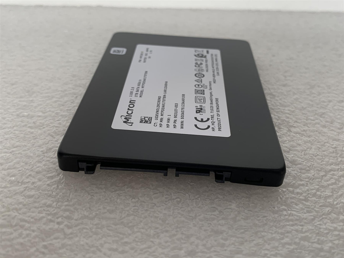 HP L25109-001 903107-003 Micron MTFDDAK1T0TBN 1TB SATA 2.5 Solid State Drive NEW