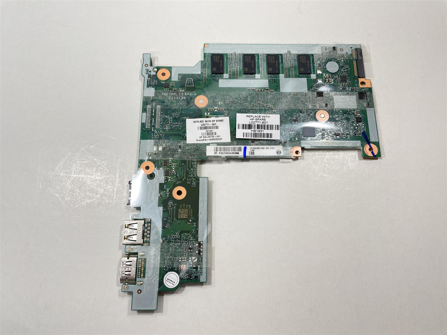 HP Stream 11 Pro G4 EE L02771-601 001 Intel Celeron N3450 Motherboard 4GB 64GB