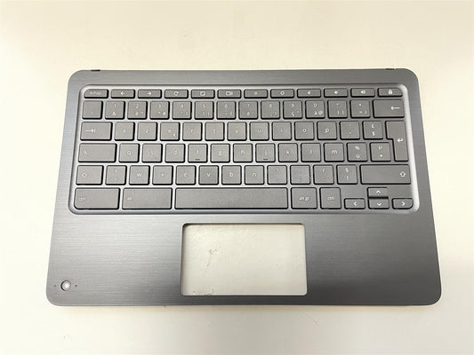 For HP Chromebook x360 G2 L55802-051 Palmrest Top Cover Keyboard French NEW