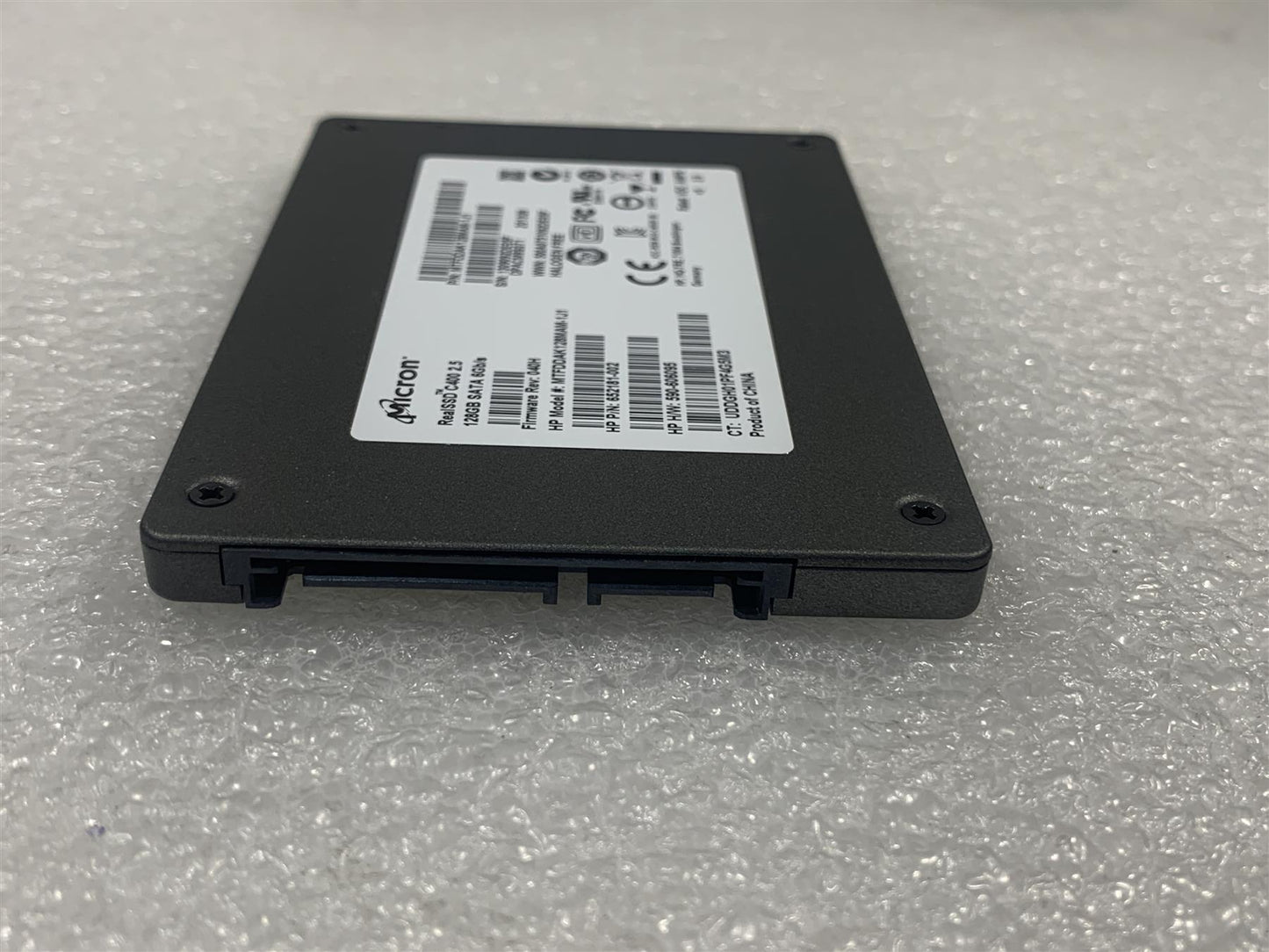 HP 652181-002 Micron SSD C400 Solid State Drive 128GB SATA MTFDDAK128MAM-1J1