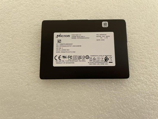 For HP 841685-001 Micron 5300 MAX 2.5 240GB SSD MTFDDAK240TDT Solid State Drive