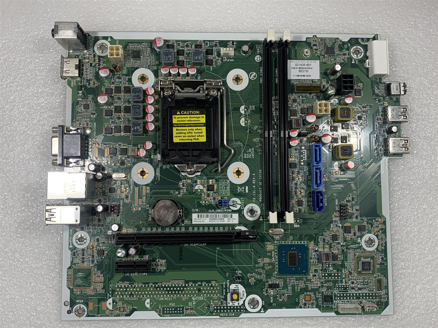 HP 280 G3 Microtower 921433 921435-601 921256-001 921433-601 Motherboard LGA1151 CPU SOCKET