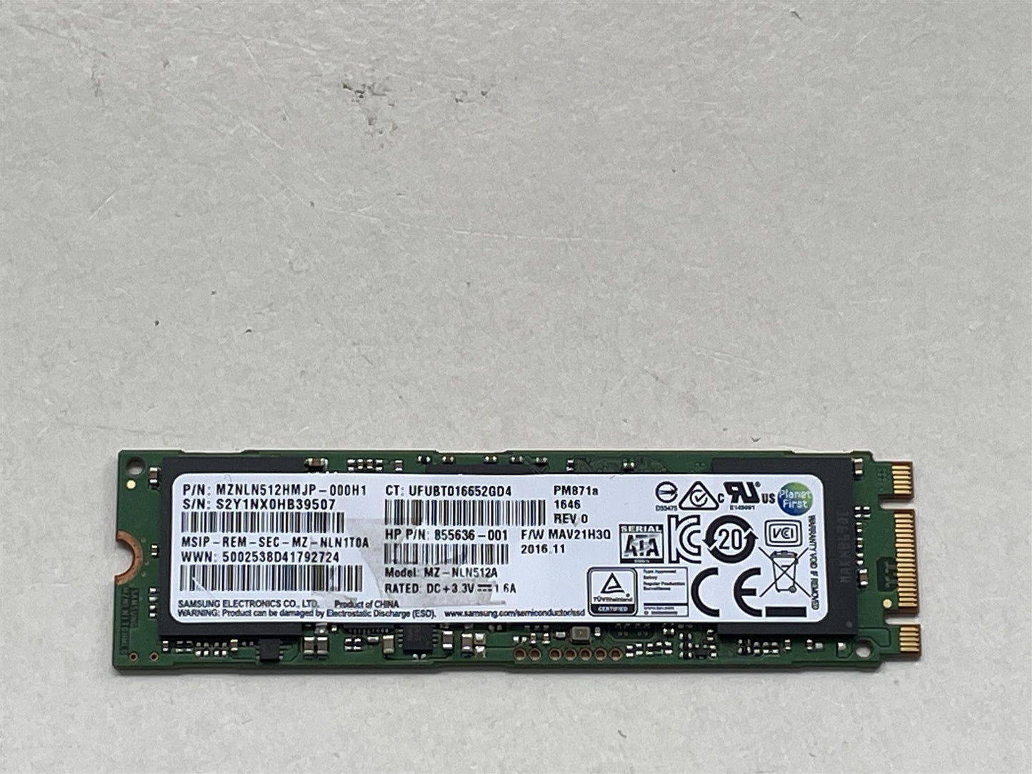 For HP L00805-855 Samsung MZ-NLN512A PM871a 512GB M.2 SSD SolId State Drive NEW