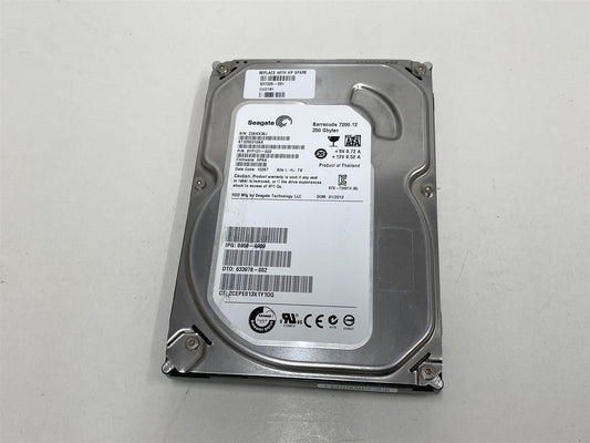 HP 637325-001  Hard Disk Drive SPS-DRV HD 250G SATA-3 6GSQ 7200 WS