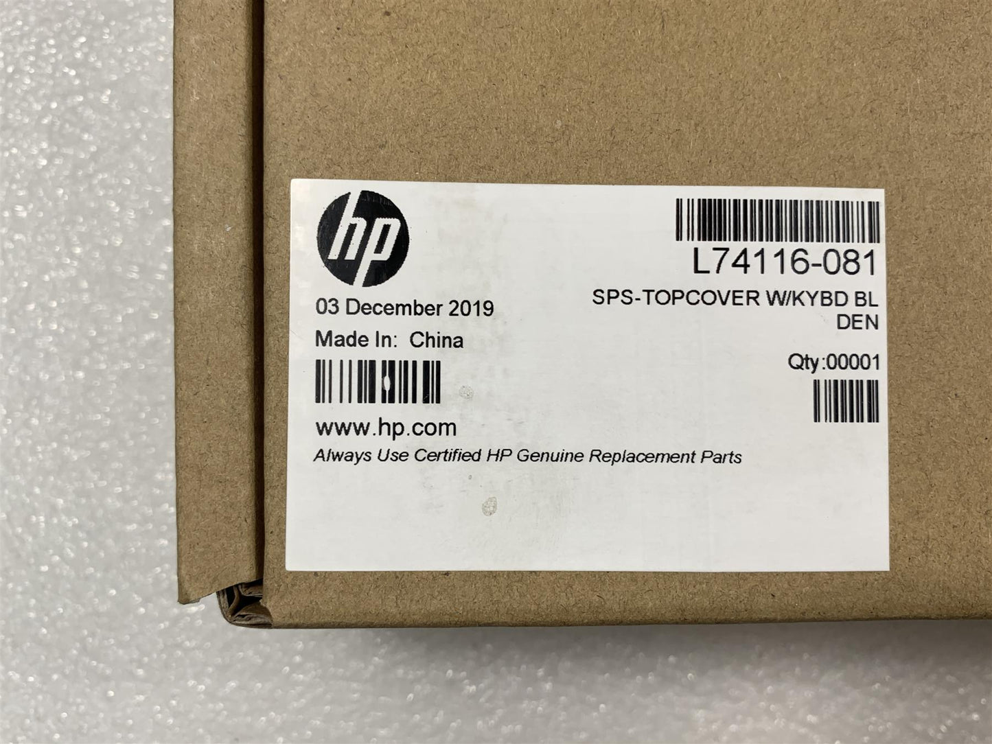 HP Elite Dragonfly L74116-081 Danish Danca Keyboard Denmark Palmrest NEW