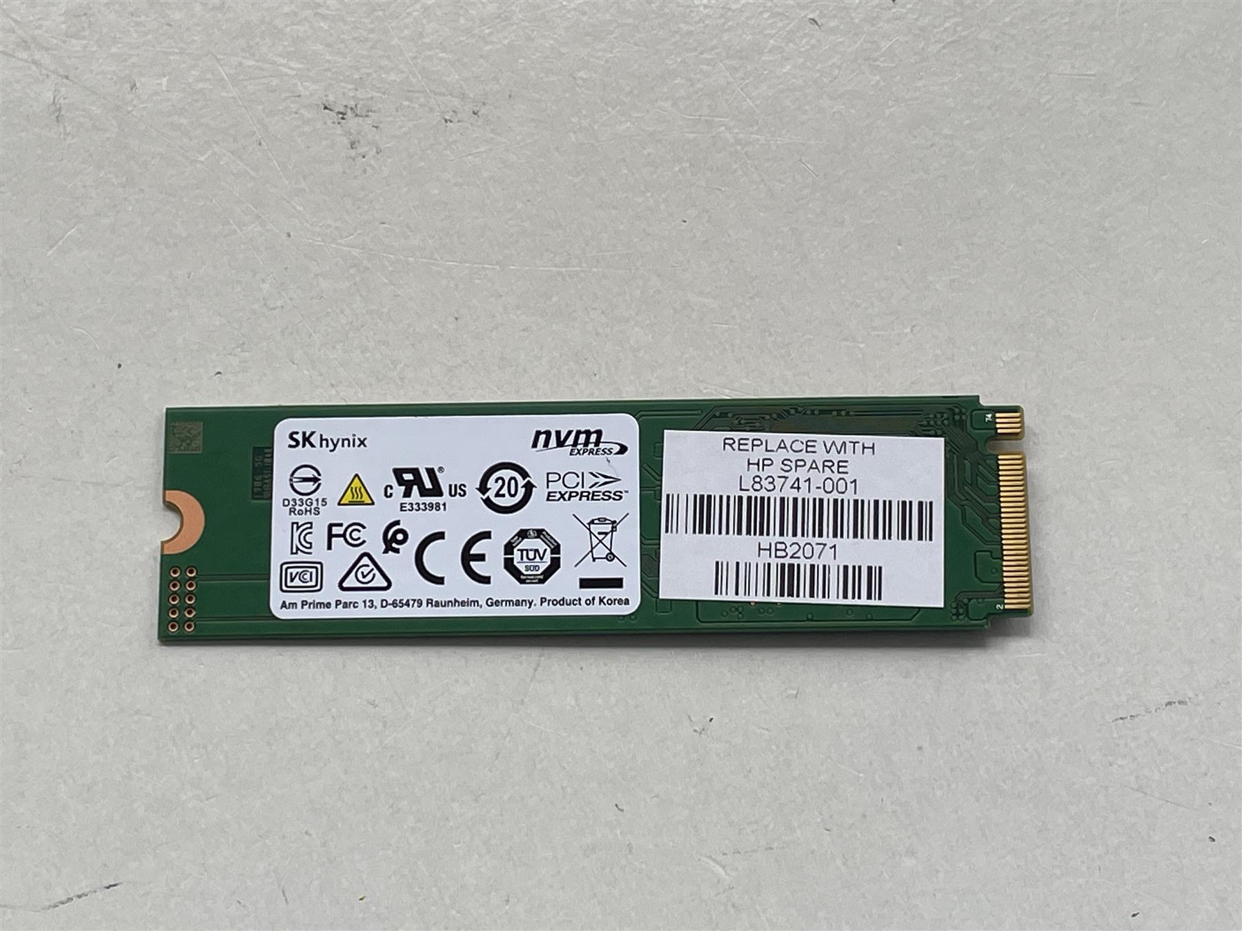 Bc501 nvme clearance sk hynix 256gb