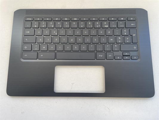 For HP Chromebook 14A G5 L62439-051 Palmrest Top Cover Keyboard French Fran NEW