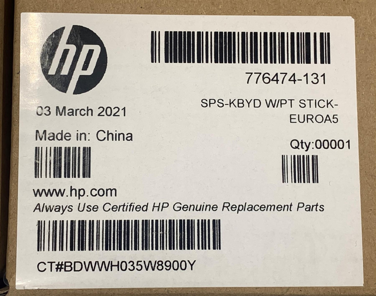 HP EliteBook 740 840 G2 776474-131 also sending 776475-131 Portuguese Keyboard Portugal Pointing Stick