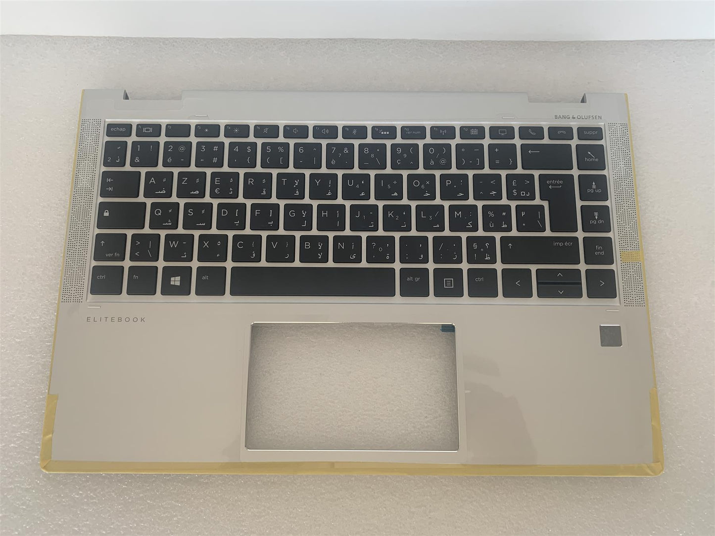 HP EliteBook x360 1040 G6 L66881-FP1 Arabic Frech AZERT Layout Keyboard Palmrest