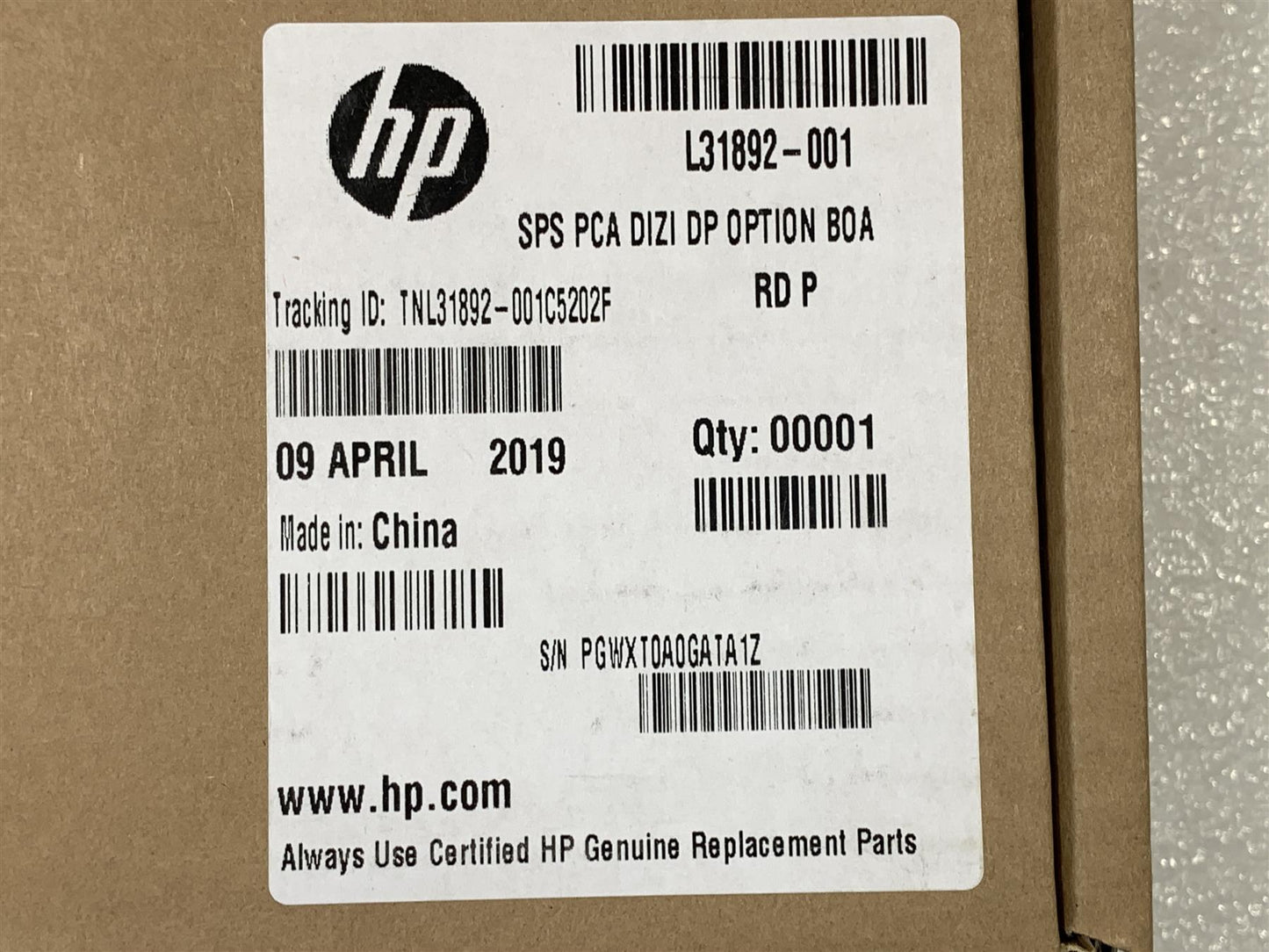 HP ProOne 400 G4 L31892-001 Option DVI PCB Board 348.0B711.0011 Rev A NEW