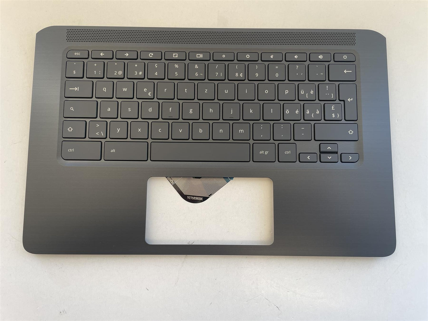 For HP Chromebook 14A G5 L62439-BG1 Palmrest Cover Keyboard Swiss Schweizer NEW