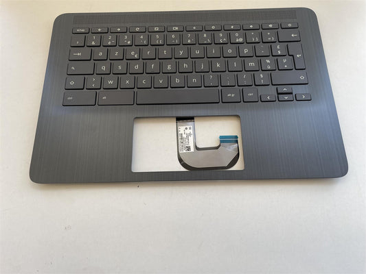 For HP Chromebook 14 G6 L90459-051 Palmrest Cover Keyboard French Français NEW