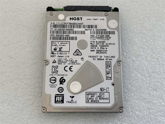 HP 703365-001 692483 HGST Z7K500-500 500GB 7200RPM Hard Disk Drive HHD SATA 2.5
