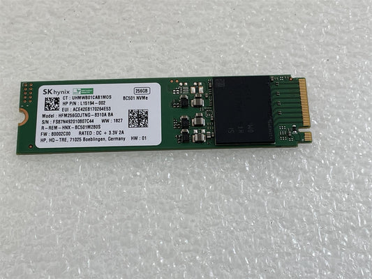 HP L54607-001 SK Hynix HFM256GDJTNG-8310A 256GB BC501 NVMe Solid State Drive SSD