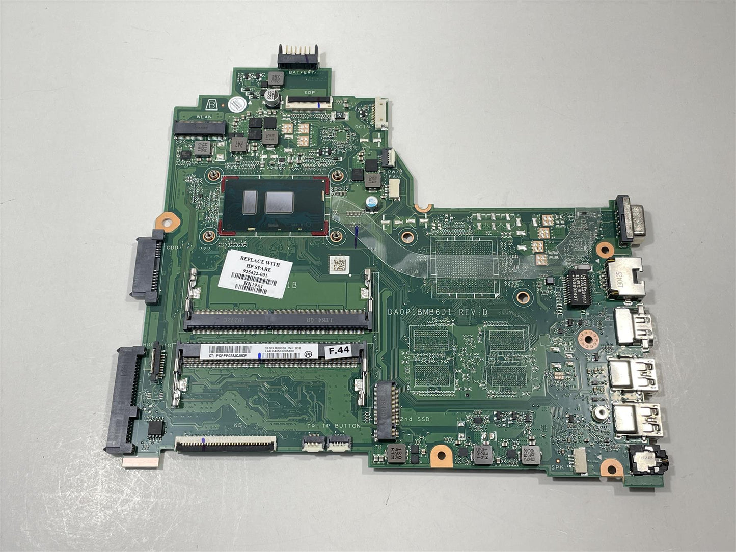 HP 240 G6 Notebook 925422-001 601 Intel Core i5-7200U UMA Motherboard Genuine