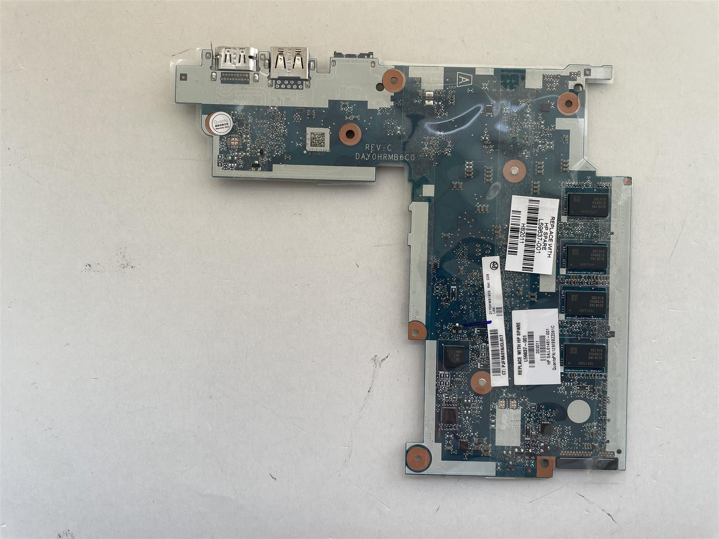 For HP L59637-001 also for L44337  Motherboard UMA PentN5000 8GB 128GeMMC