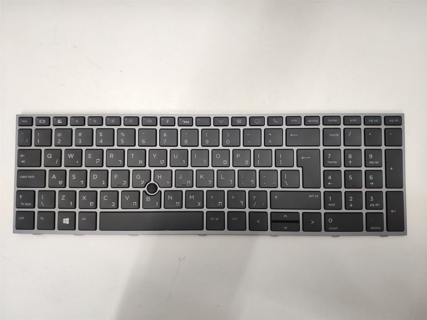 HP ZBook 15 G5 Keyboard L29635-BB2 SPS-KBD TP+PS BL SR PVCY HEBREW