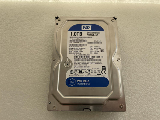 HP L62305-001 Western Digital WD10EZEX Hard Disk Drive HDD 1.0TB 1TB 3.5 SATA