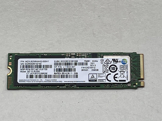 For HP L88827-001 Samsung MZ-VLB2560 256GB PM981 NVMe m.2  SSD Solid State Drive