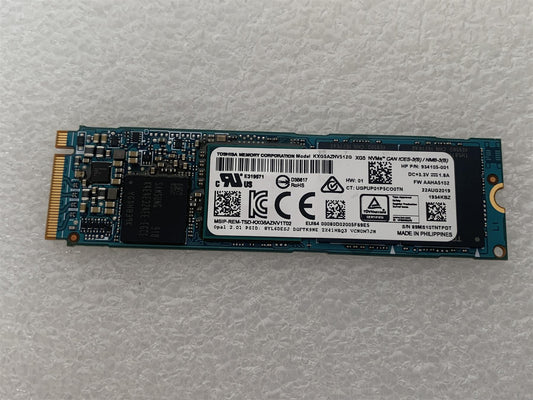 HP L32558-001 934105-001 Toshiba KXG5AZNV512G 512GB m.2 NVMe Solid State Drive