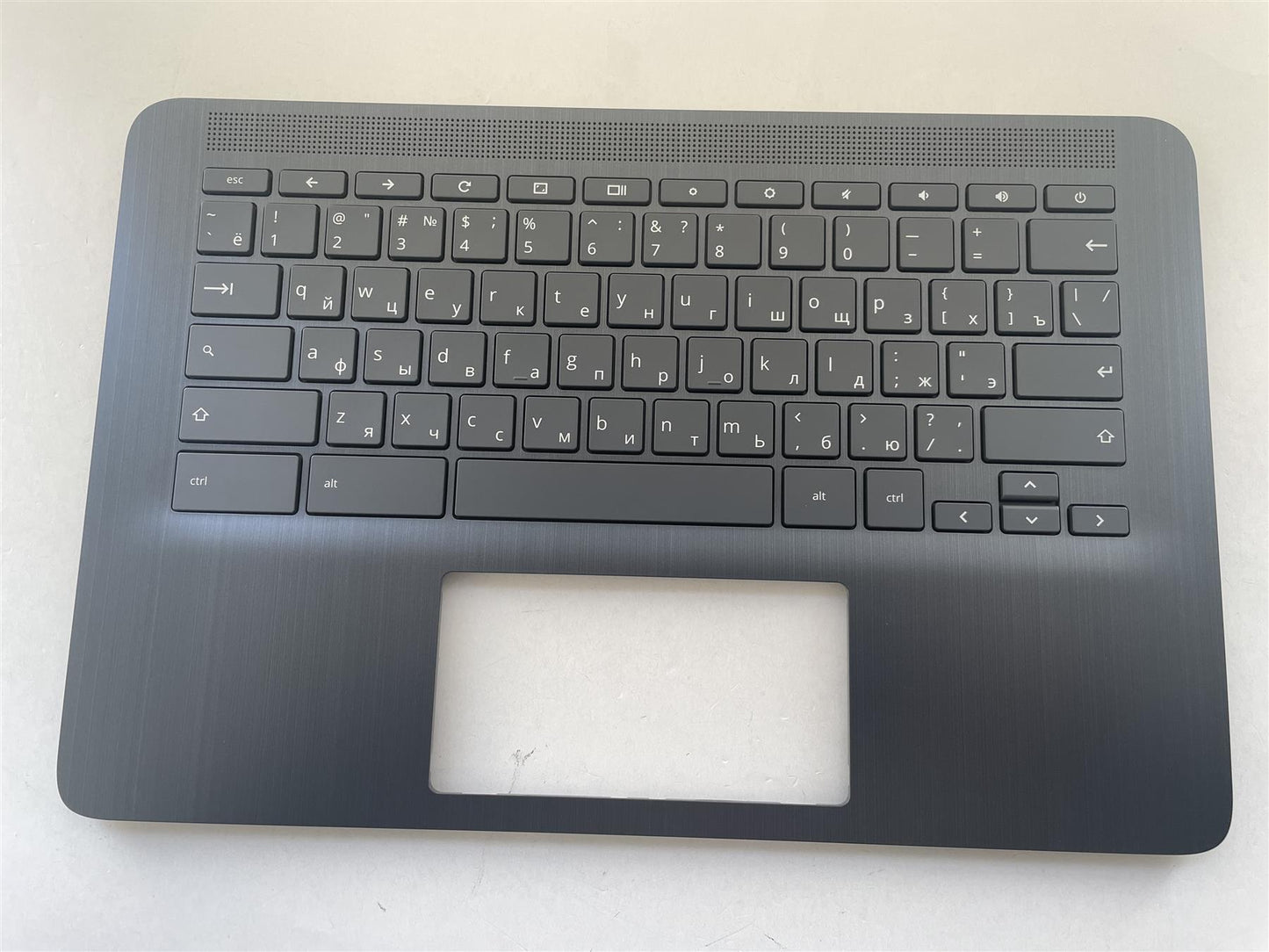 For HP Chromebook 14 G6 L90460-251 Palmrest Cover Keyboard Russian Russia NEW