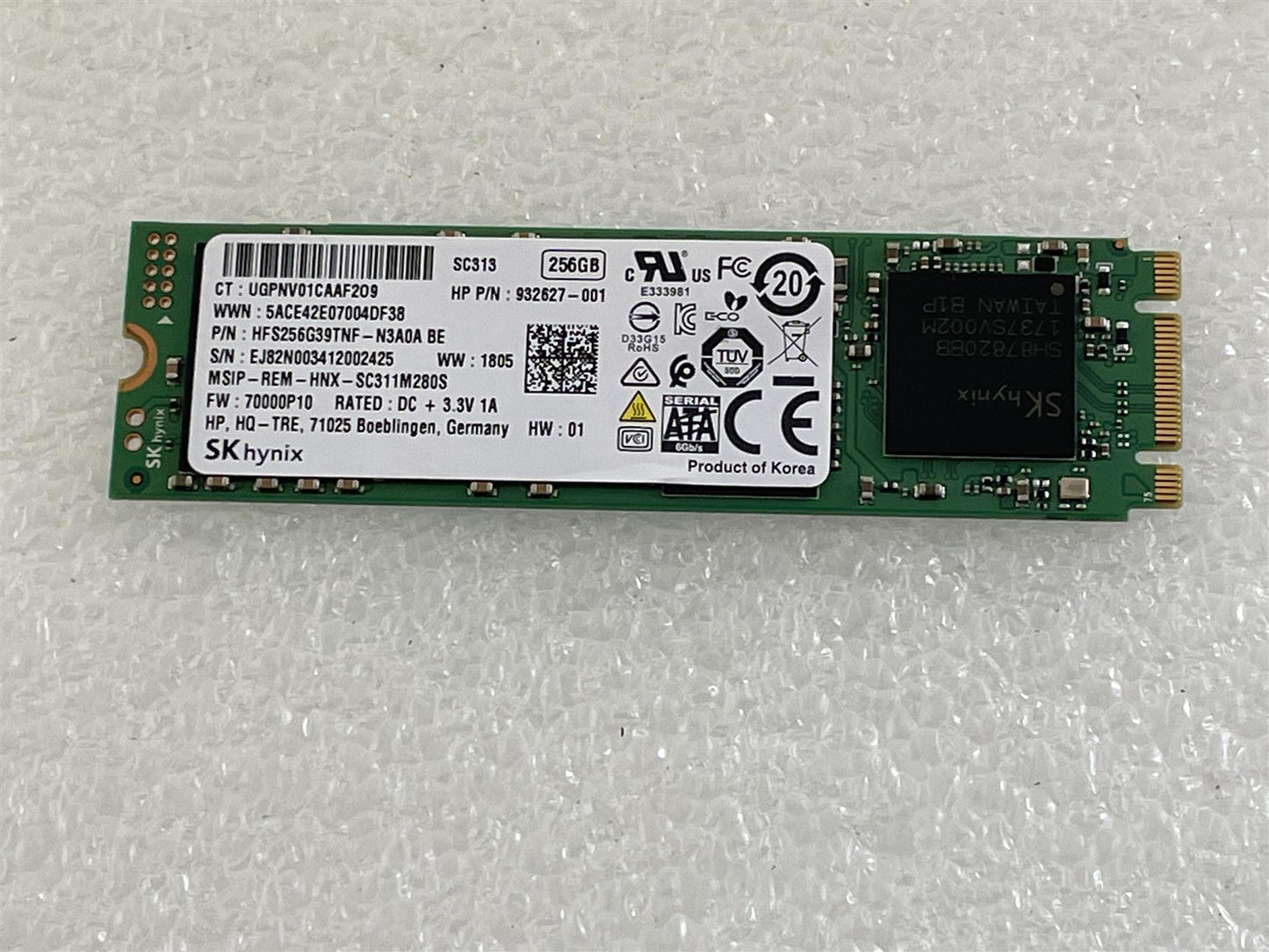 For HP 933565-001 SK Hynix 256GB SSD Solid State Drive M.2 SATA HFS256G39TNF NEW