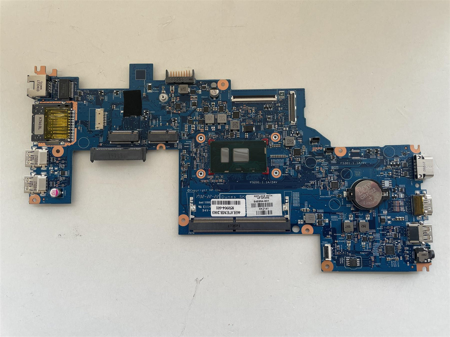 For HP 846994-601 Motherboard UMA i3-6100U WIN