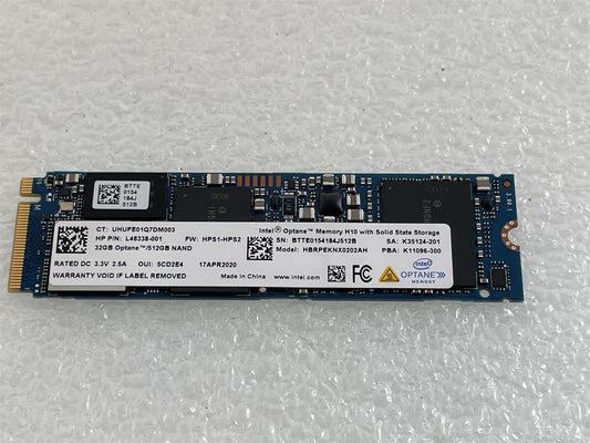 For HP L68984-002 Intel Optane 32GB H10 With 512GB Solid State Storage NAND NEW