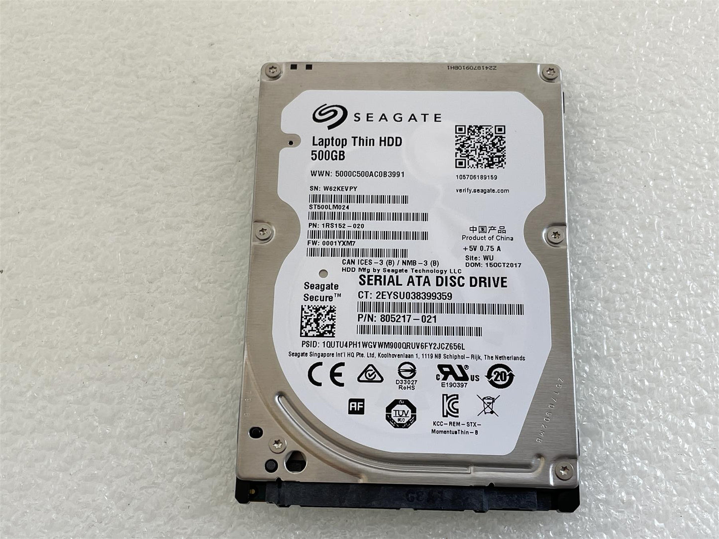 For HP L33356-003 Seagate ST500LM024 Hard Disk Drive HDD 500GB SATA 2.5 inch