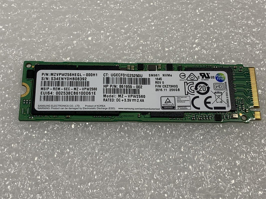 HP 828636-001 Samsung SM961 MZ-VPW2560 M.2 NVMe 256GB Solid State Drive NEW