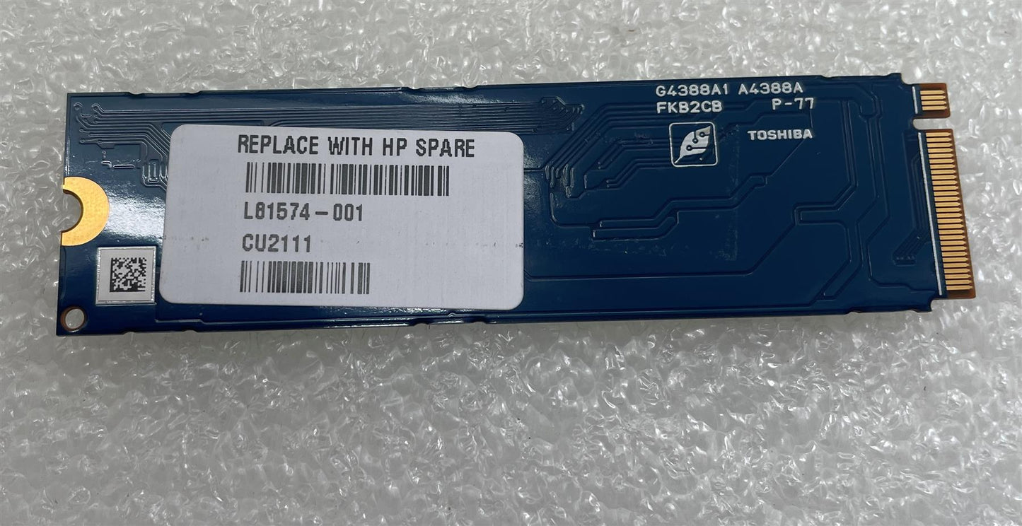 For HP TOSHIBA L81574-001 922253-001 SSD Solid State 512GB KXG50ZNV512G XG5 NVME PCIe NEW