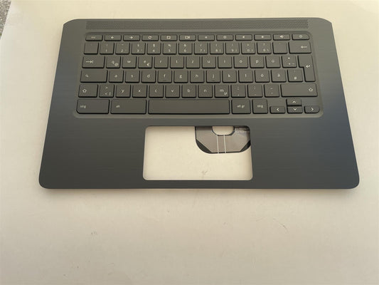 For HP Chromebook 14A G5 L62440-041 Palmrest Top Cover Keyboard German NEW