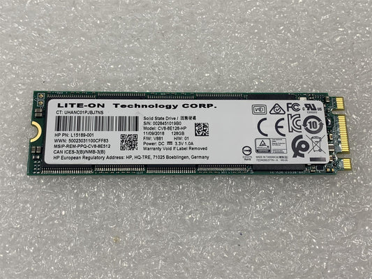 HP 804360-001 L15189-001 Lite-ON CV8-8E128-HP 128GB Solid State Drive M.2 SATA