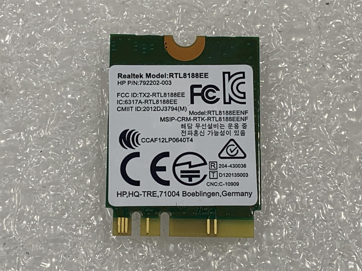 HP 792609-001 792202-003 Realtek RTL8188EE Wifi Wi-Fi WLAN Wireless Card GENUINE